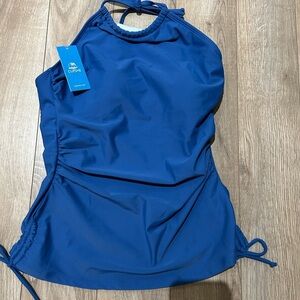 Cupshe Blue Tankini Top Women's NWT